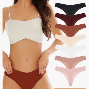 7 pack seamless breathable thong underwear